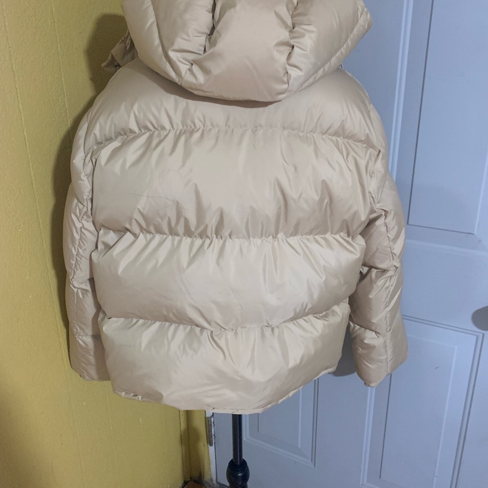 COACH Beige Puffer Jacket
